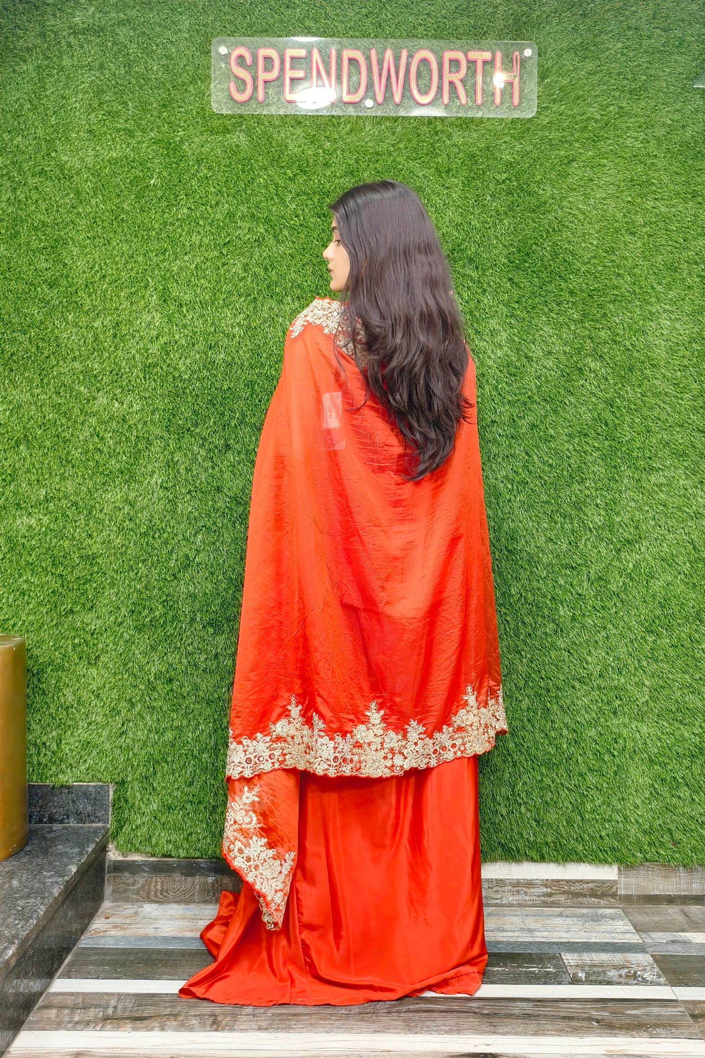 Beautiful Indo Western 3 piece Dress with Shrug
