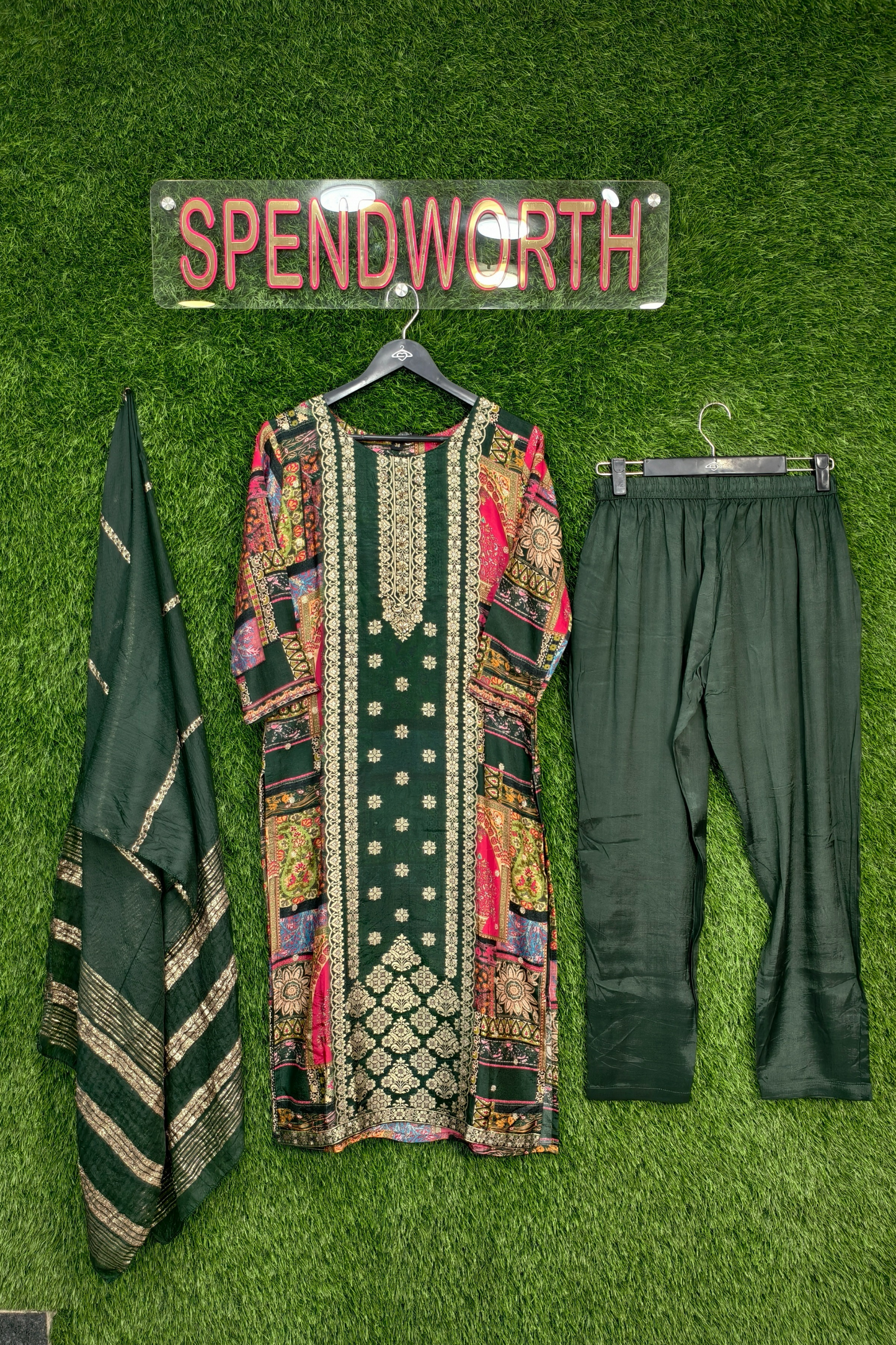 Pure Banarasi Silk Straight Pakistani suit