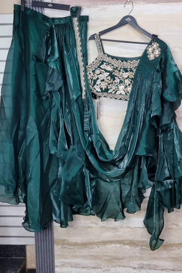 Readymade Partywear Ruffle Saree