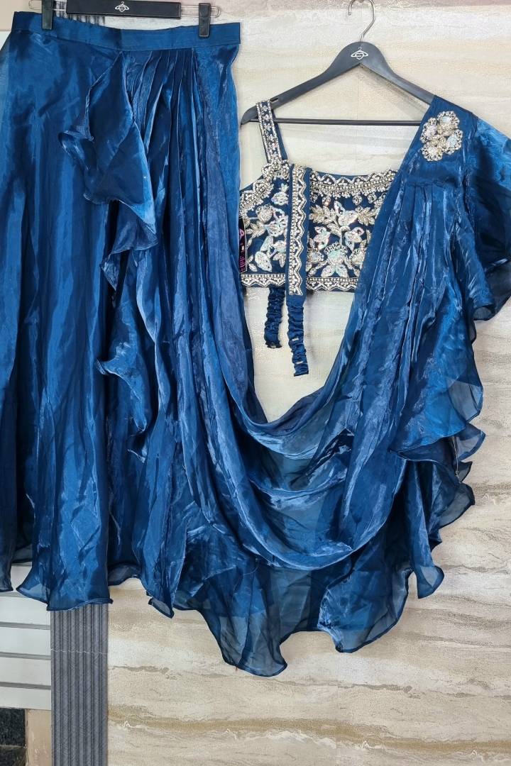 Readymade Partywear Ruffle Saree
