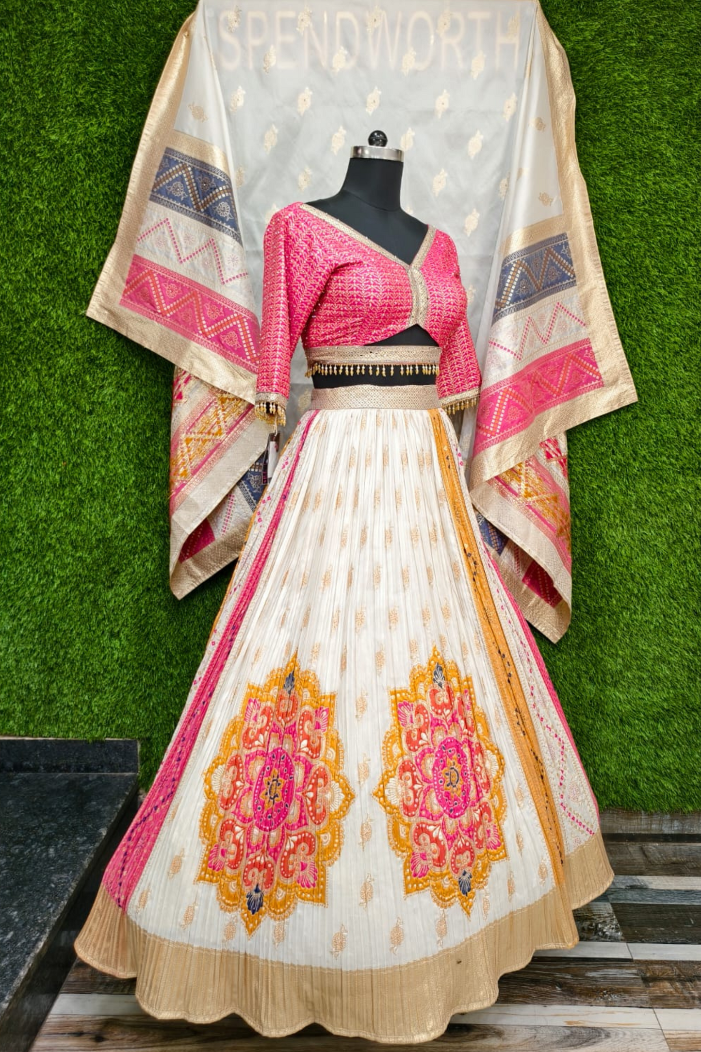 Banarasi Anarkali lehenga choli Dress