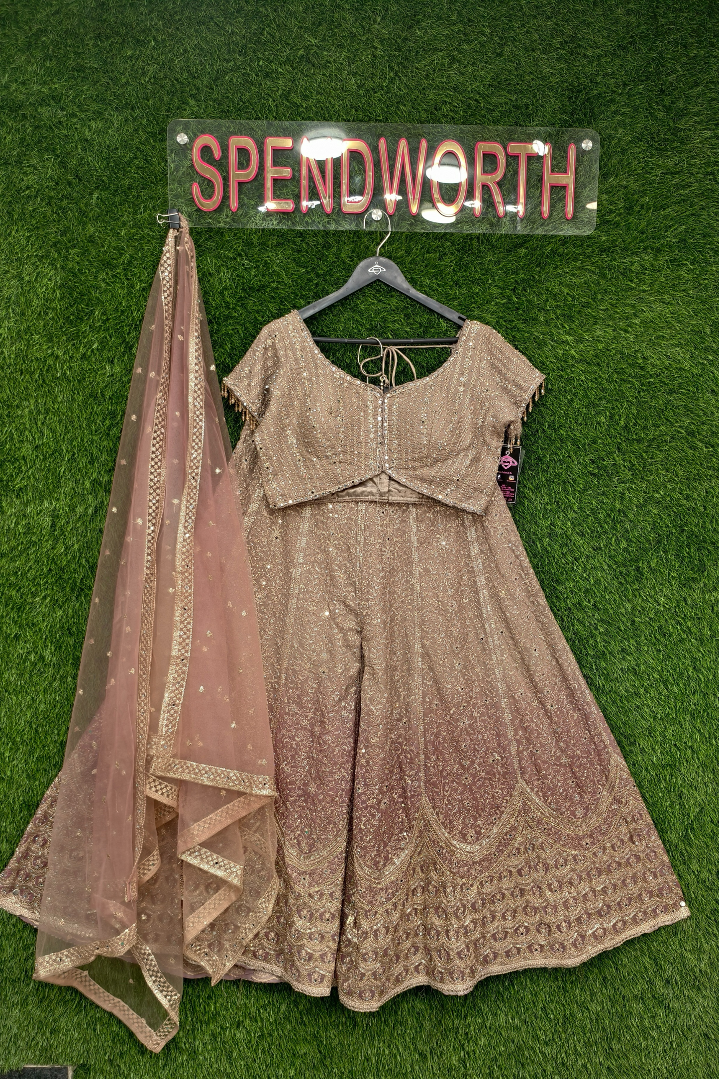 Pakeeza Pure Crop Top Sharara in tie die