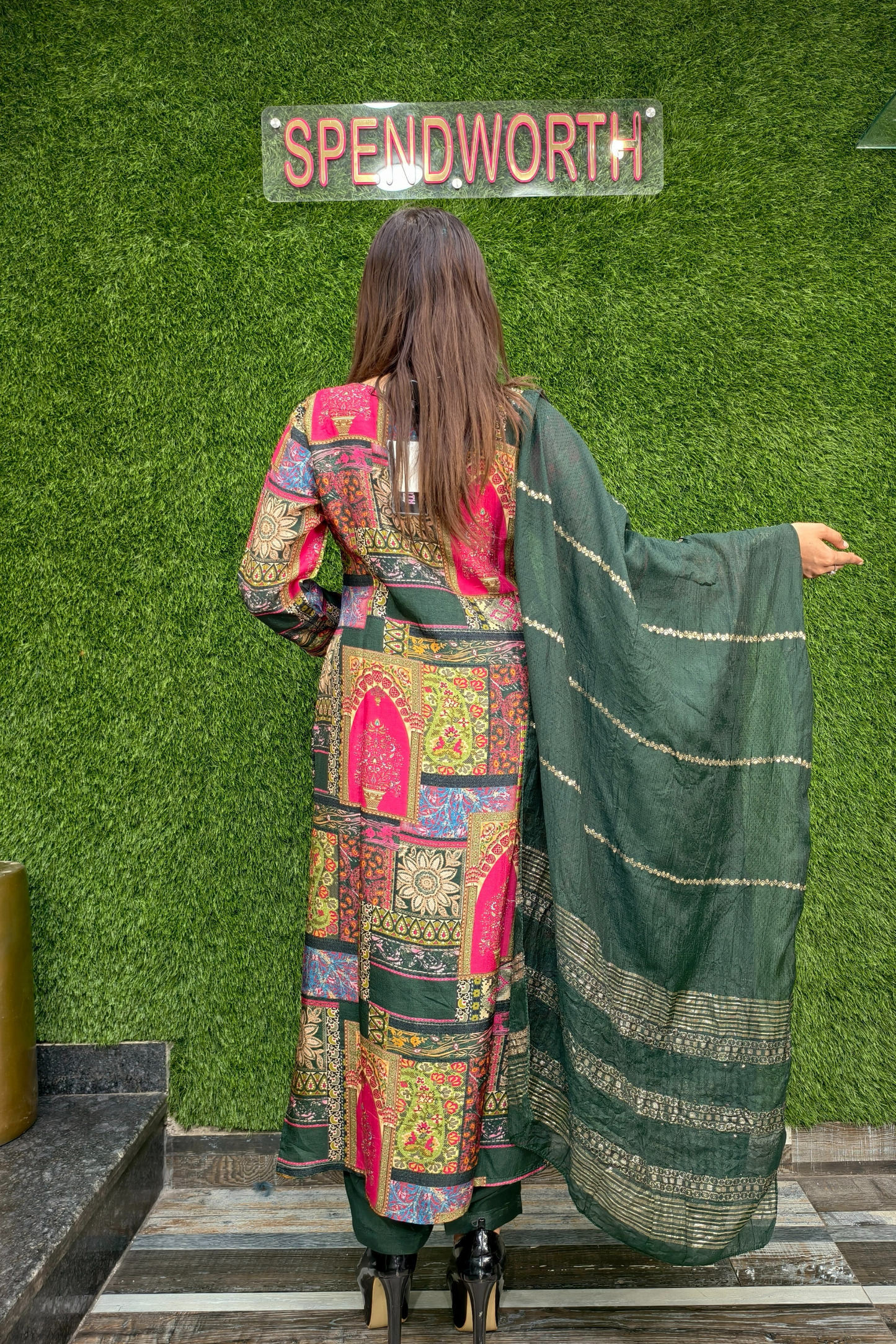 Pure Banarasi Silk Straight Pakistani suit