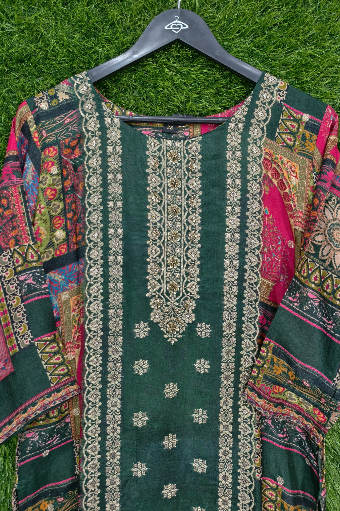 Pure Banarasi Silk Straight Pakistani suit