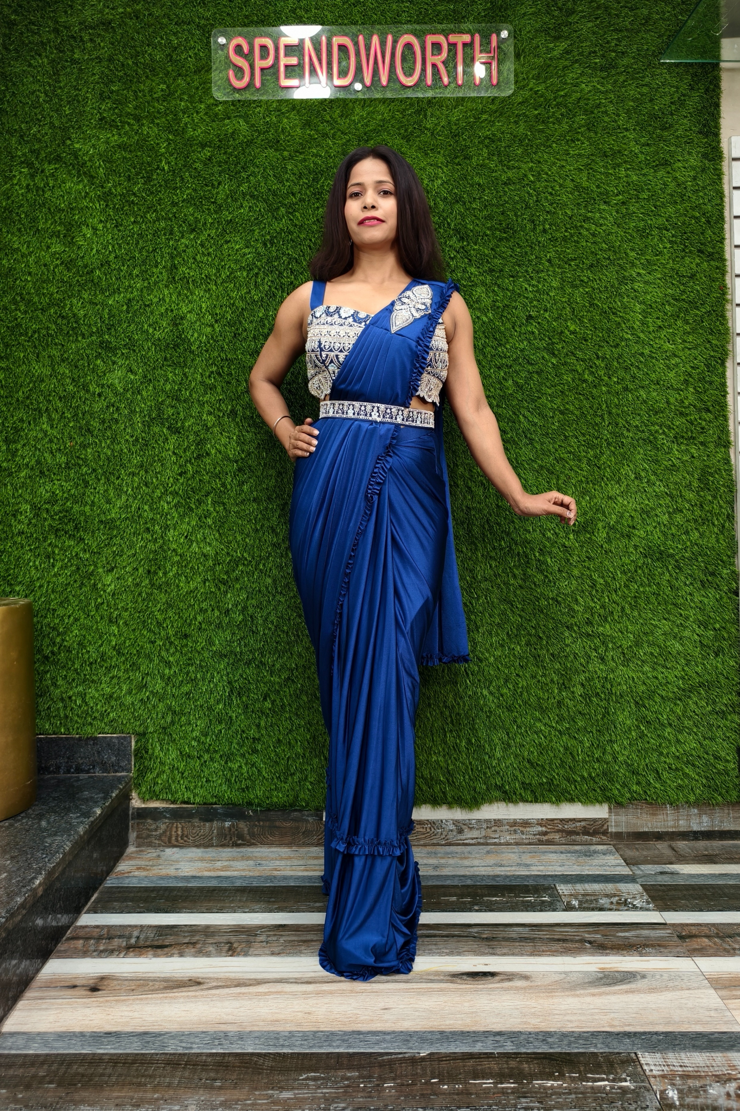 Indo Western dress with shrug