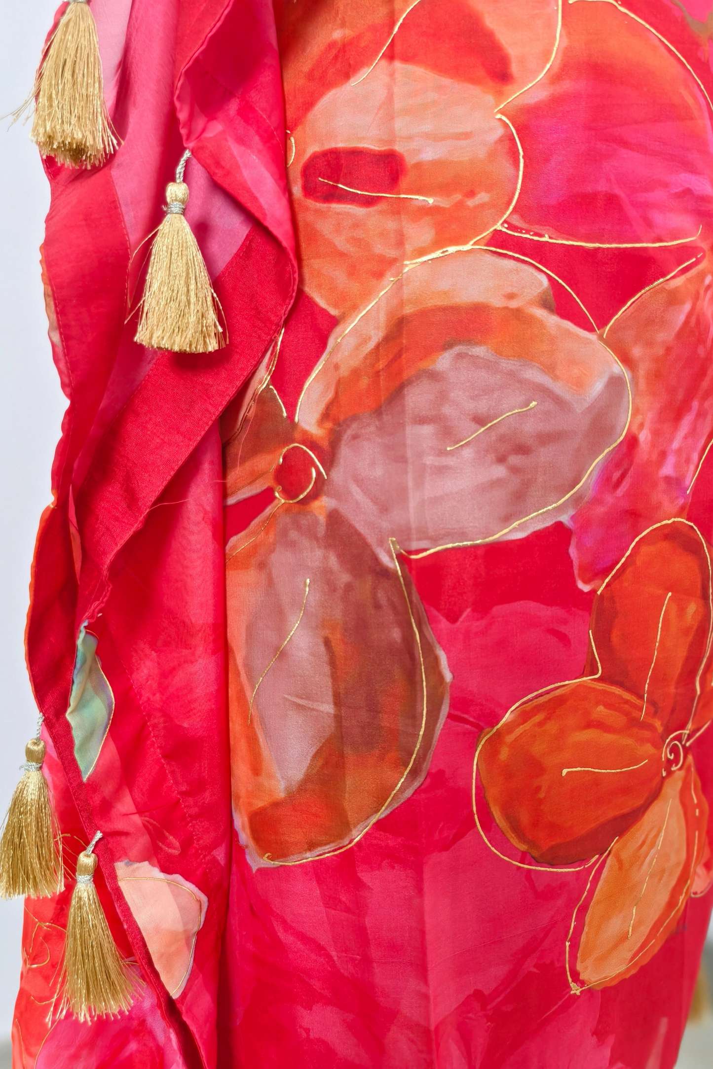 Beautiful Party Wear Kaftan Set with Mirror Work Embroidery