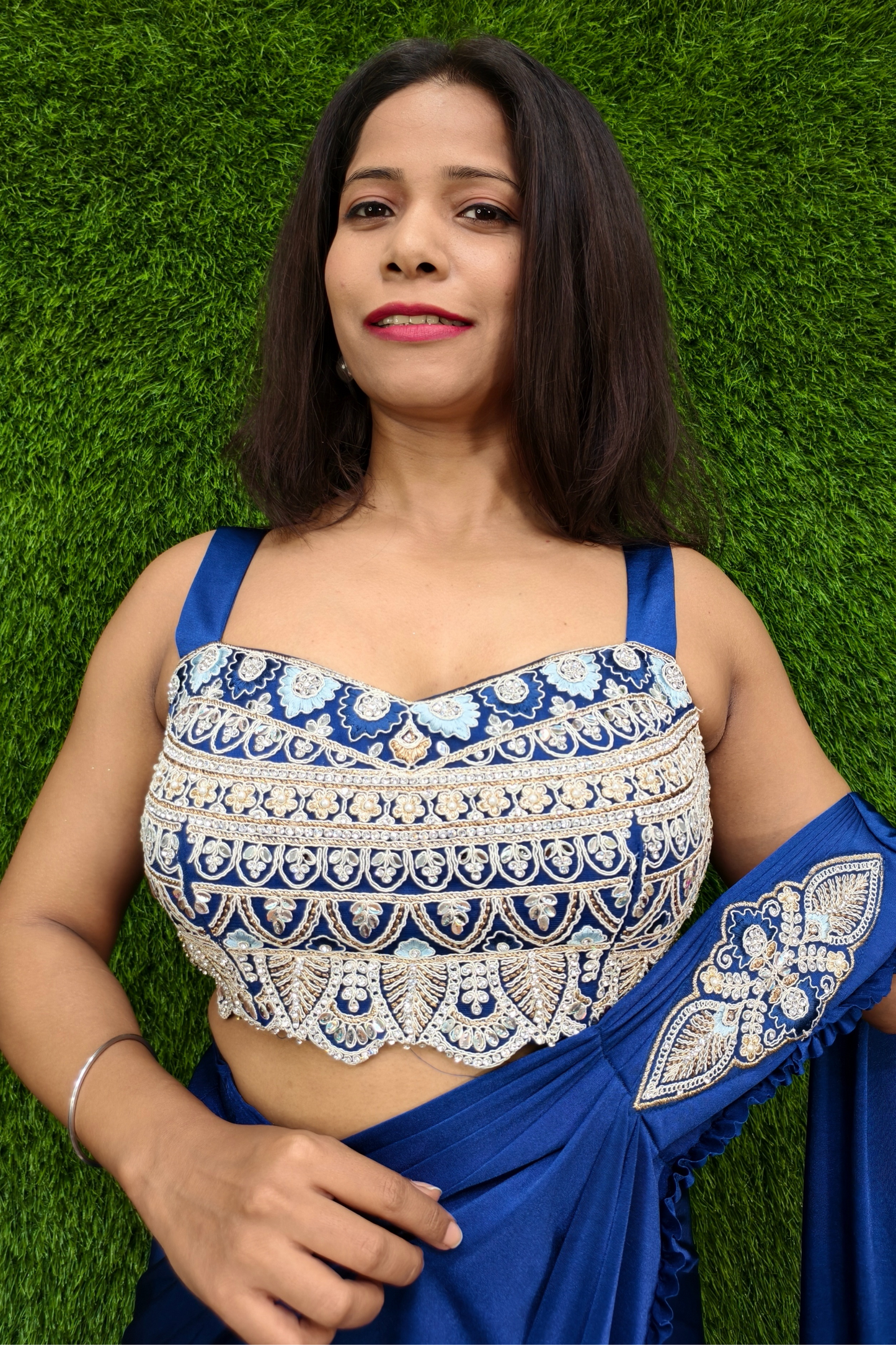 Indo Western dress with shrug
