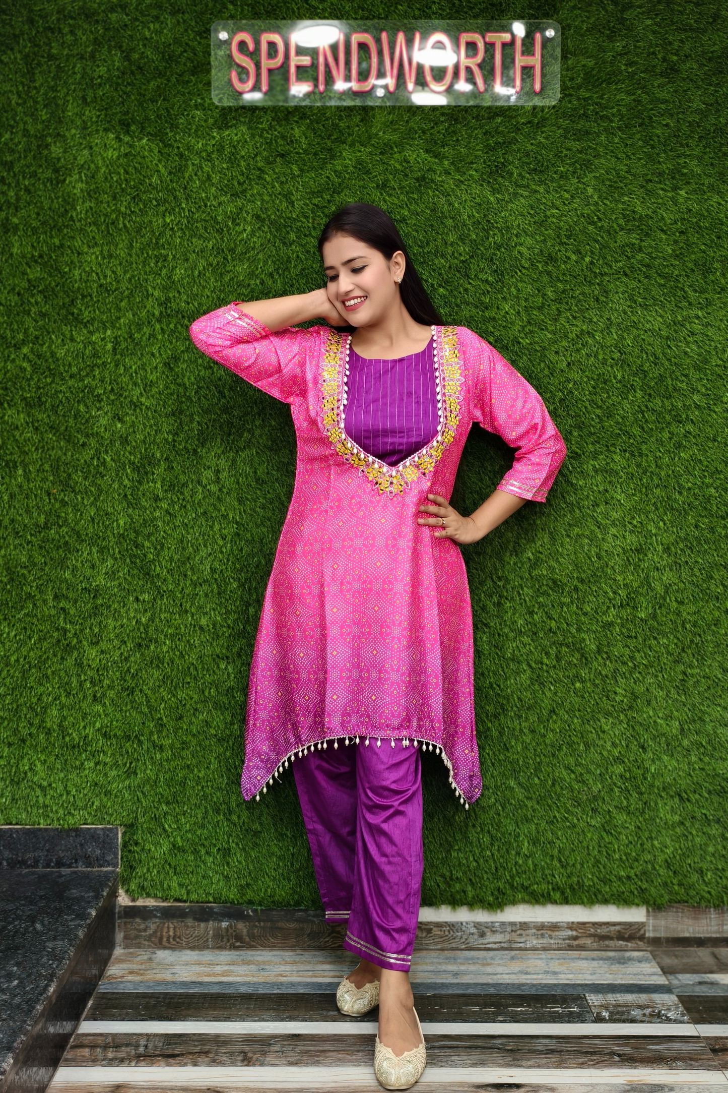 Bandhani 3 Piece Cord Set
