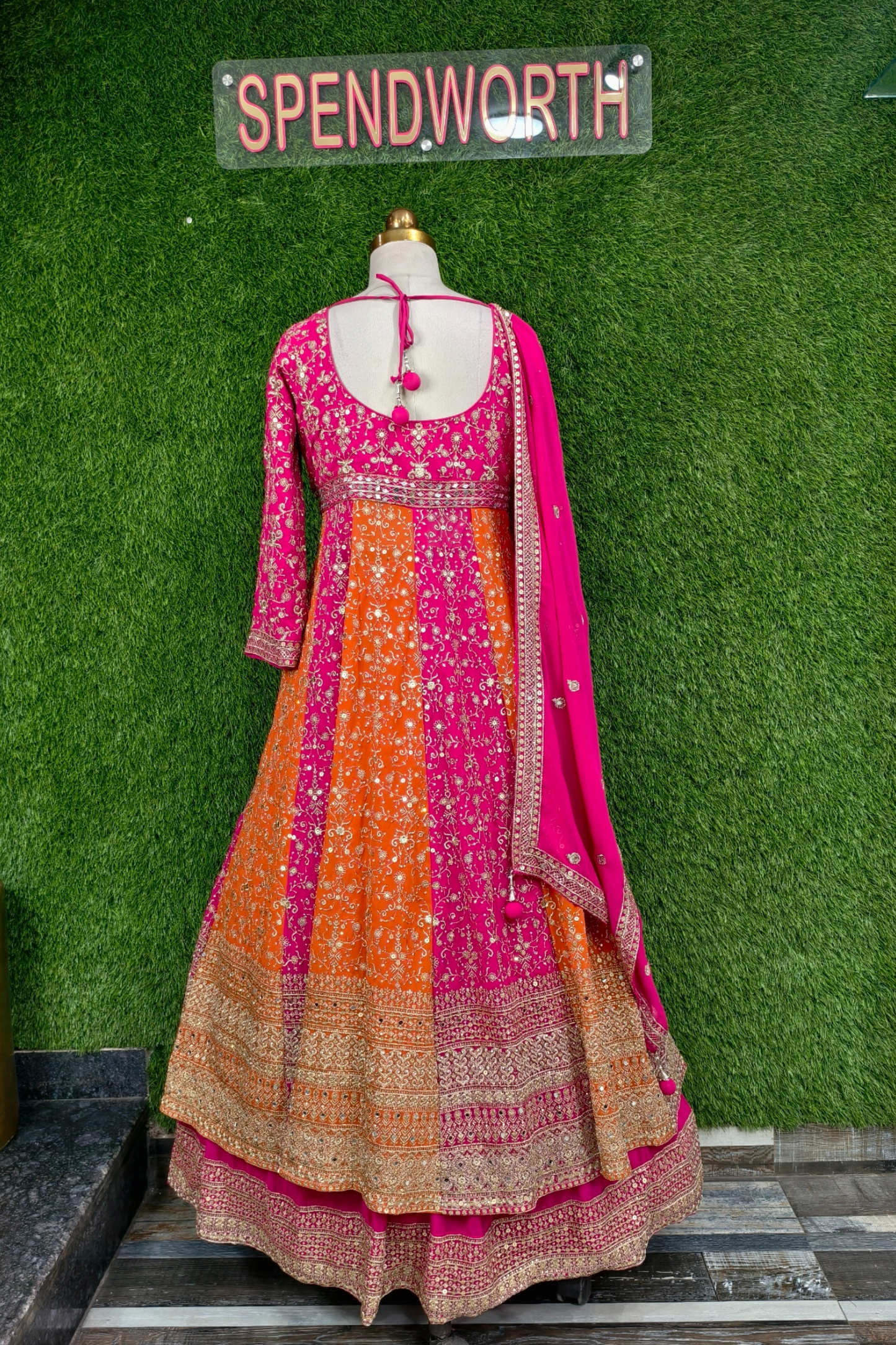 Stylish Partywear Front Cut Indo-western Dress