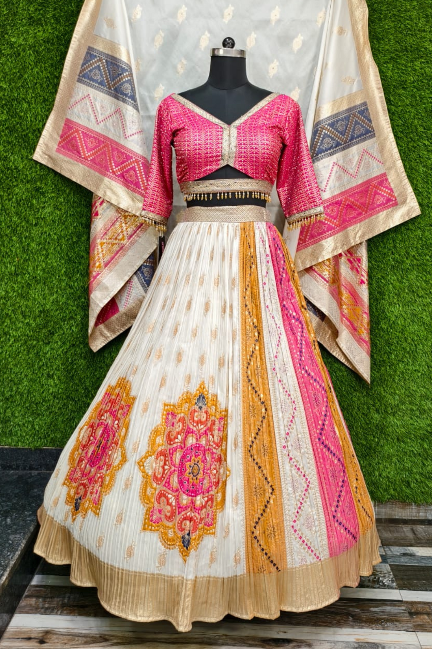 Banarasi Anarkali lehenga choli Dress