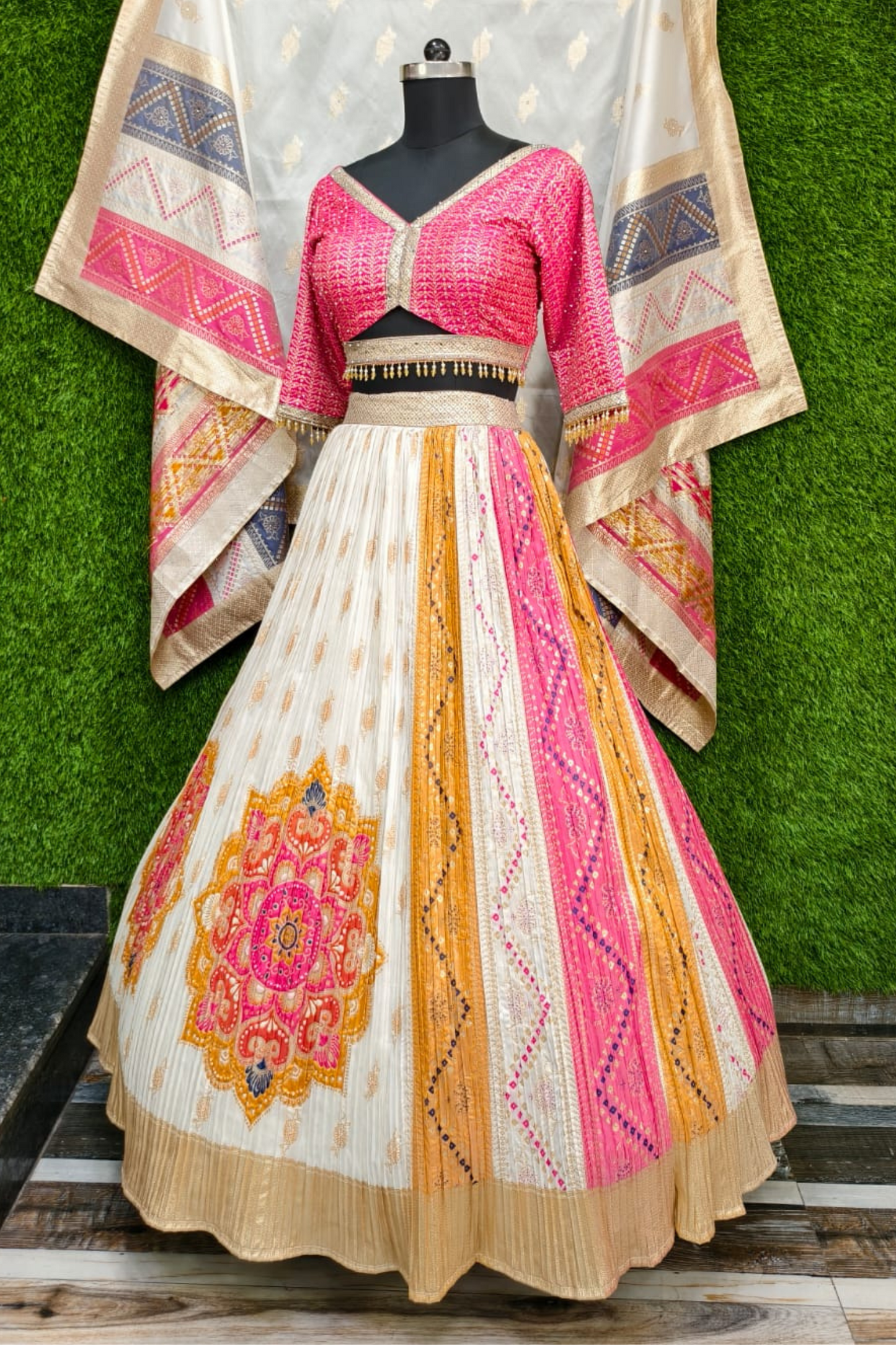 Banarasi Anarkali lehenga choli Dress
