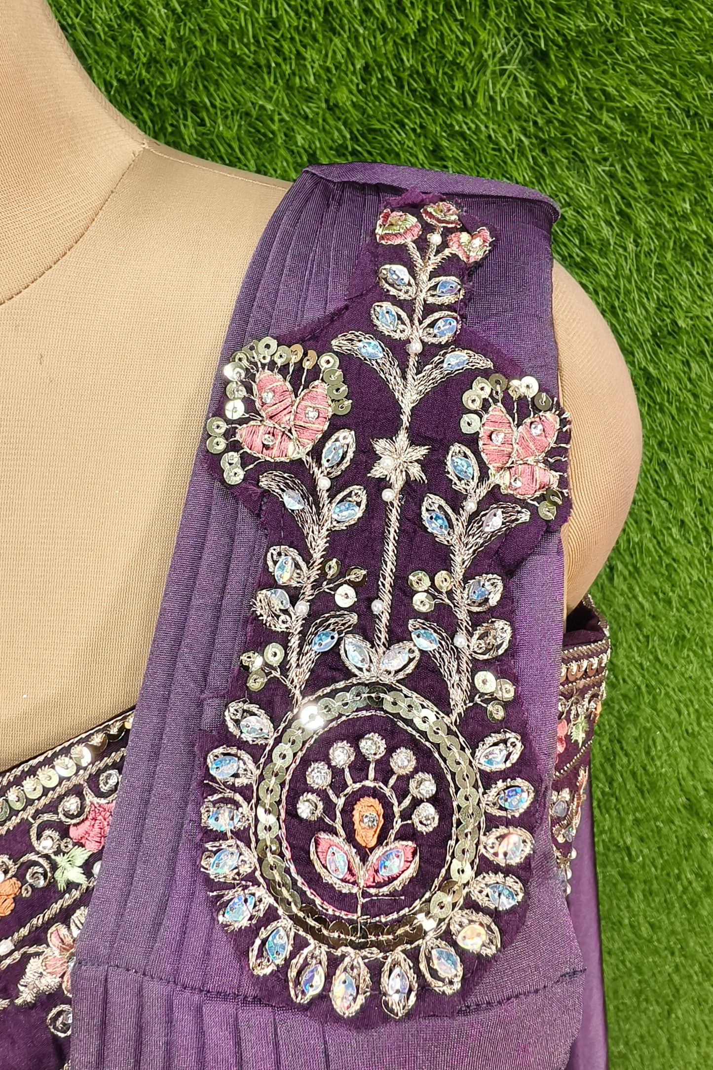Spaghetti Style Ready to Wear Drape Saree with Jacket