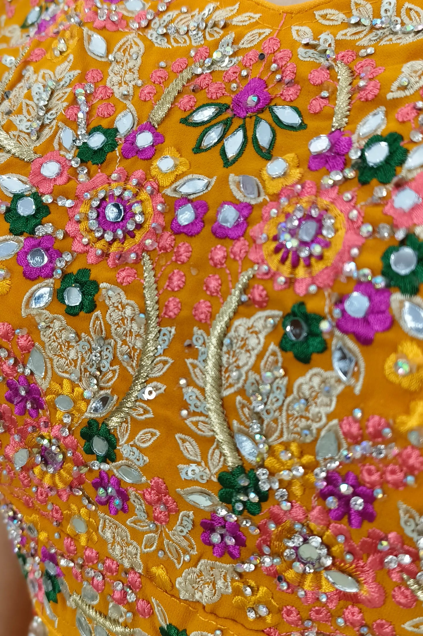 Indo Western Three Piece Dress With Shrug In Rust Orange For Haldi Occasion