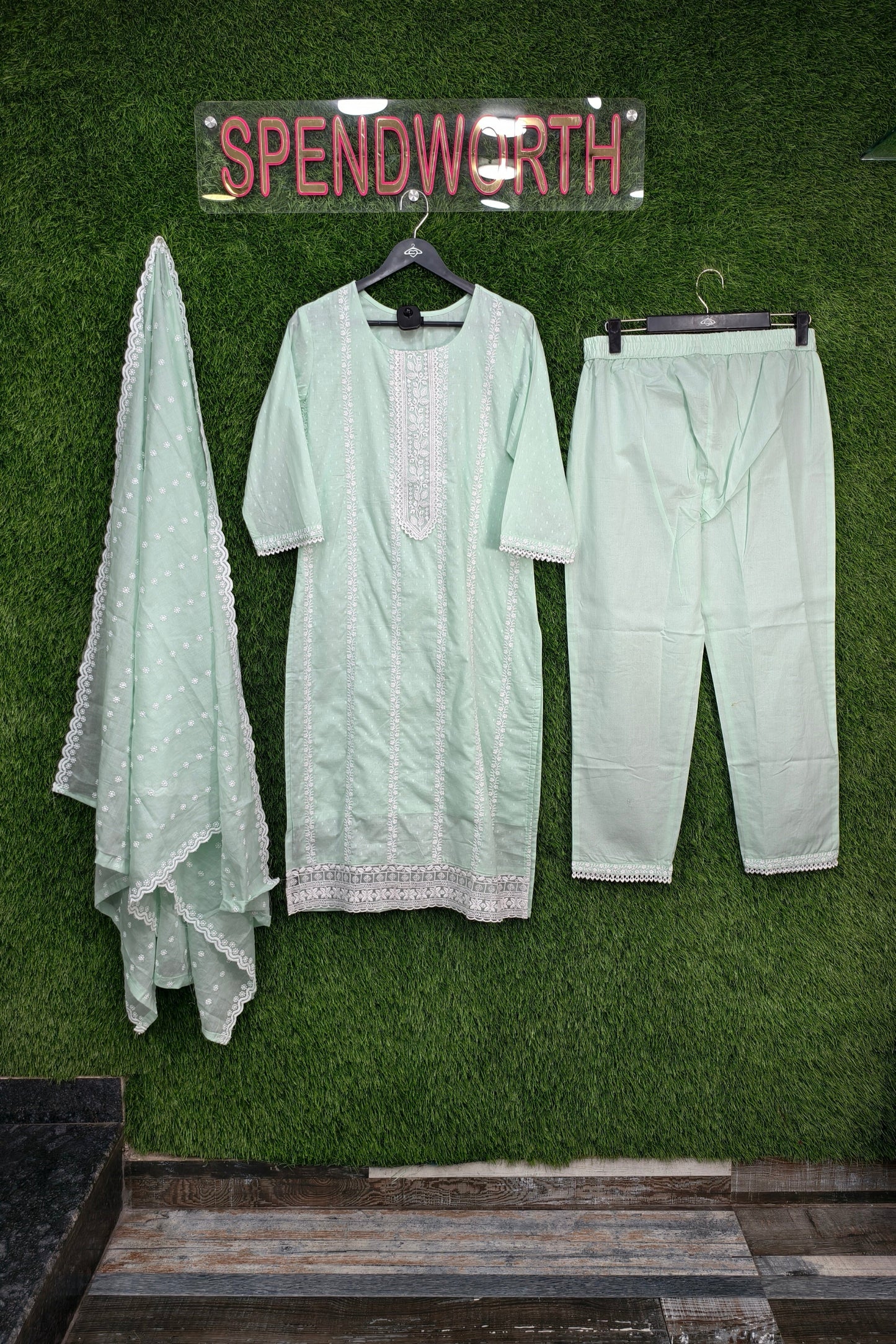 Pure Cotton Straight Pakistani suit With Dupatta