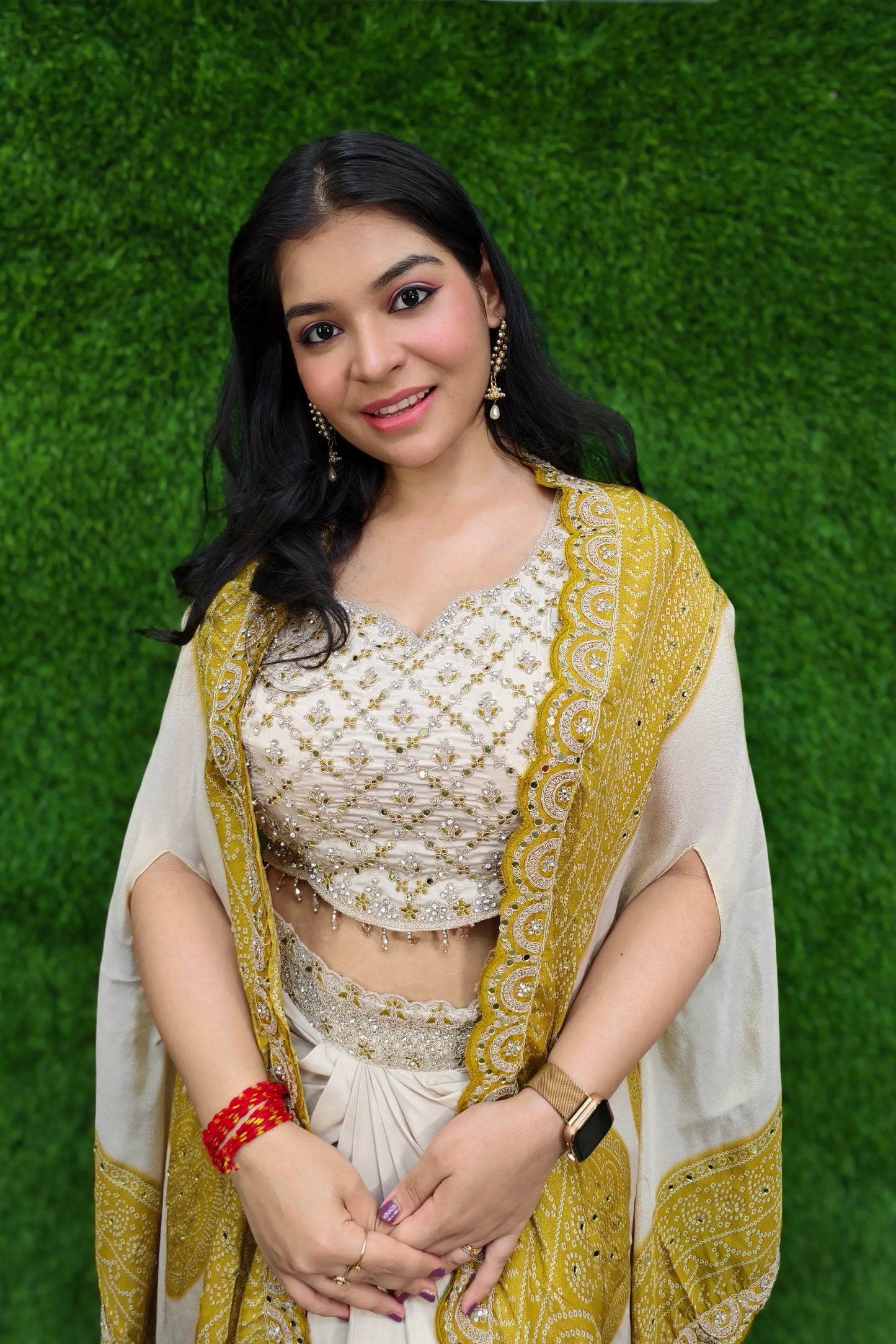 3 Piece Indo western Dress For Haldi Ceremony