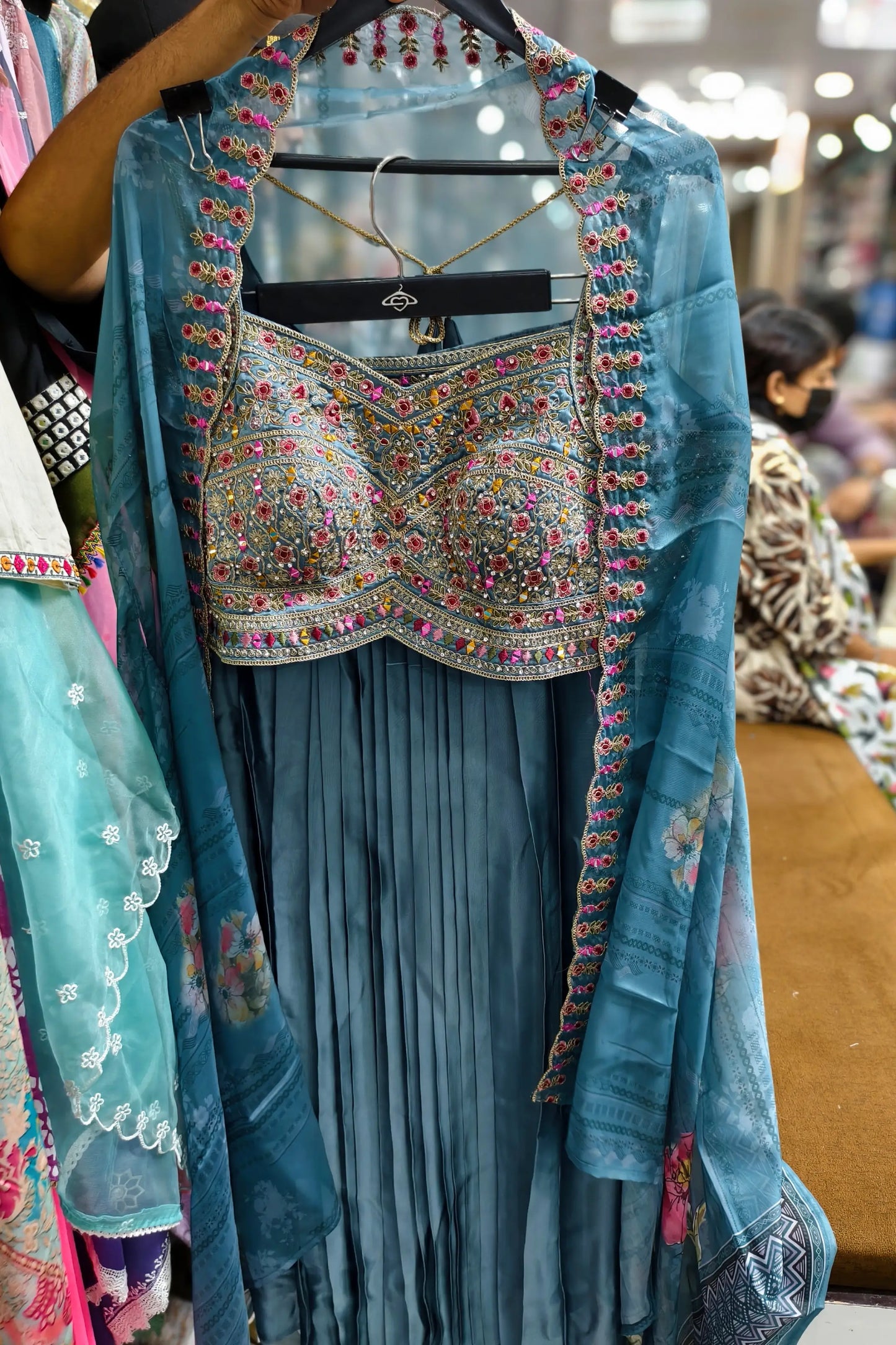 Indo Western Dress With Shrug In Purple