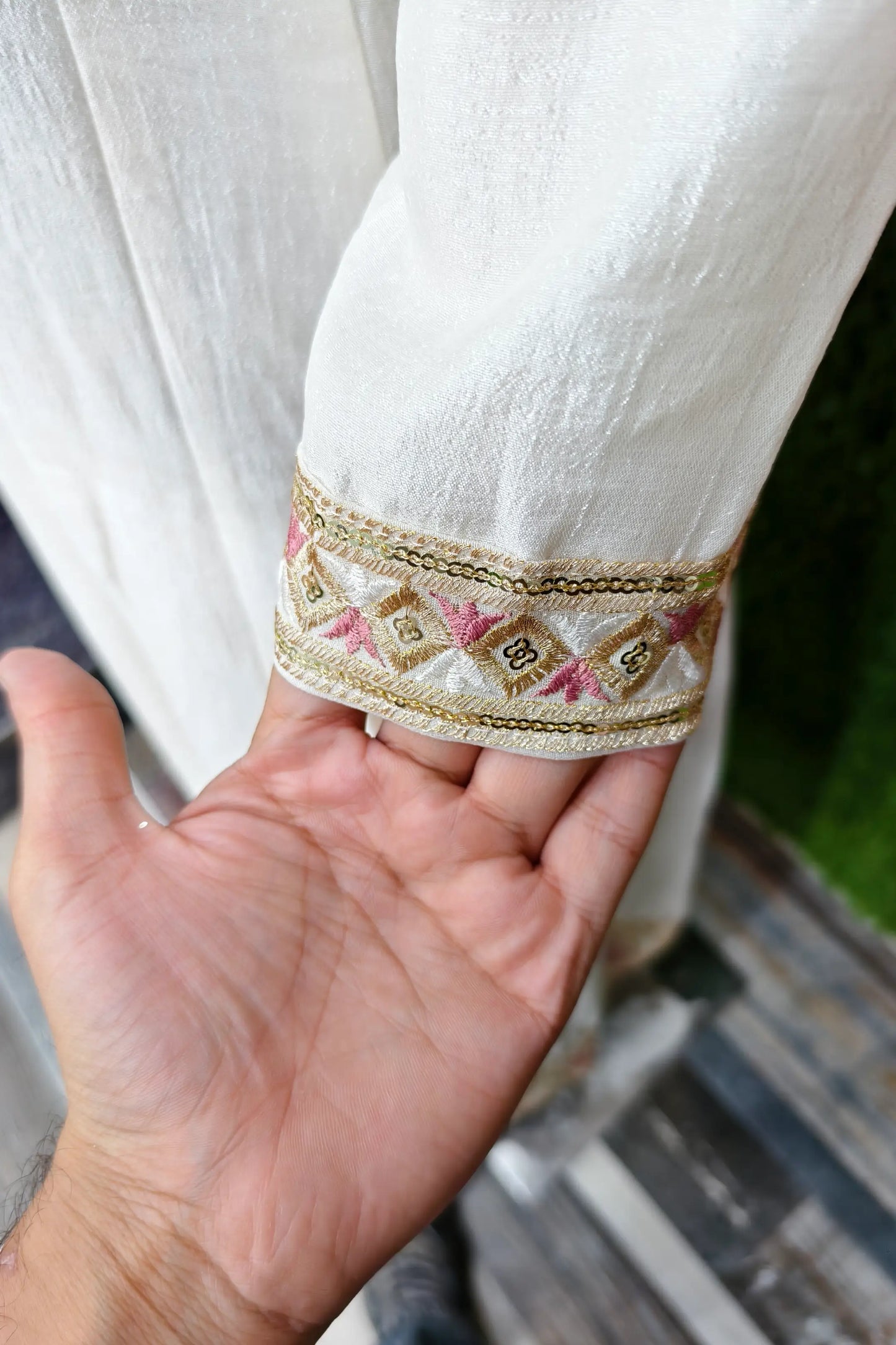 Silk Embroidered Anarkalis With Contrast Duppattas