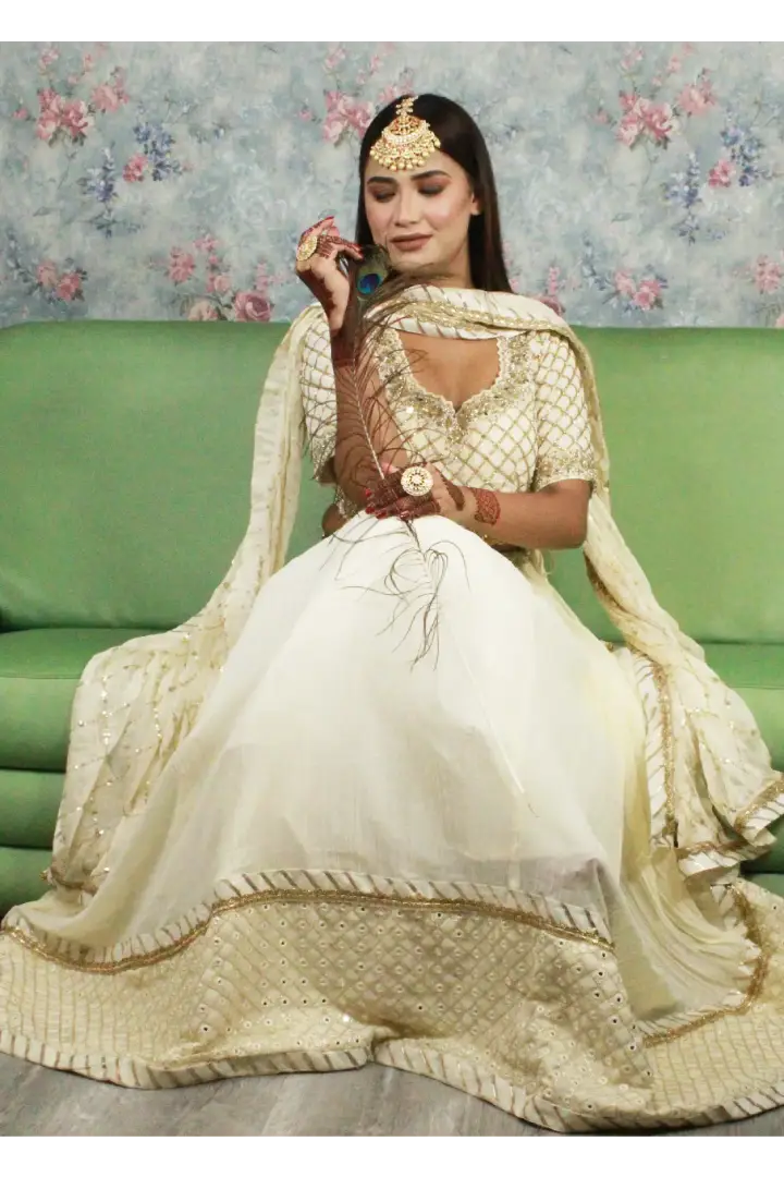 Hand Work lehenga Choli In Georgette in Black Colour