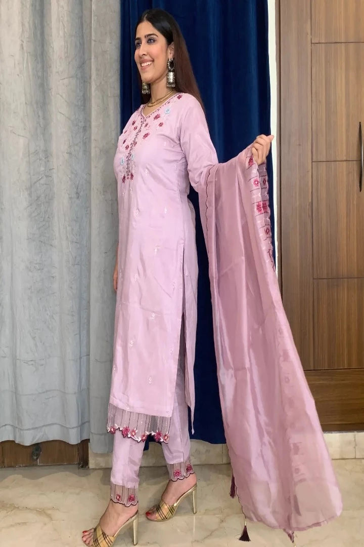 Silk Partywear Straight Embroidered Kurta Set With Duppatta In Mauve-spendworthclothing-Color_Mauve,Cotton-Suits-sets,cottonsuit sets,embroidered,Embroidery,Item Type_Cotton Suits Sets,Item Type_Plazo Suits,Material_Opada Silk,Material_Silk,multy embroidered,Plazo-Suits,SUIT SET,SUIT-SETS