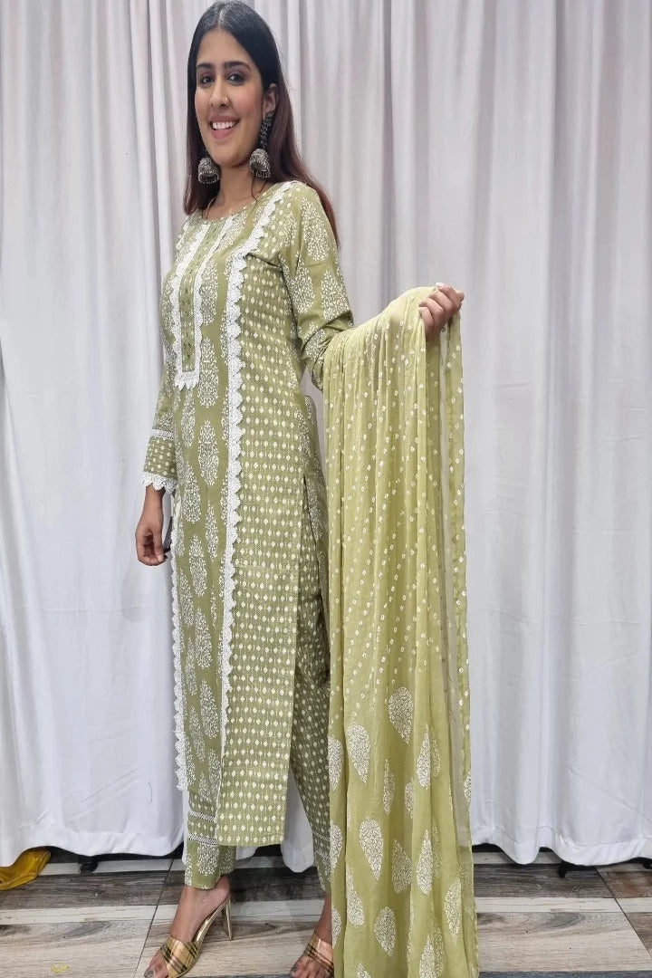 Indo Western Chic Lavender Multicolour Lawn Cotton Pakistani Suit Pant