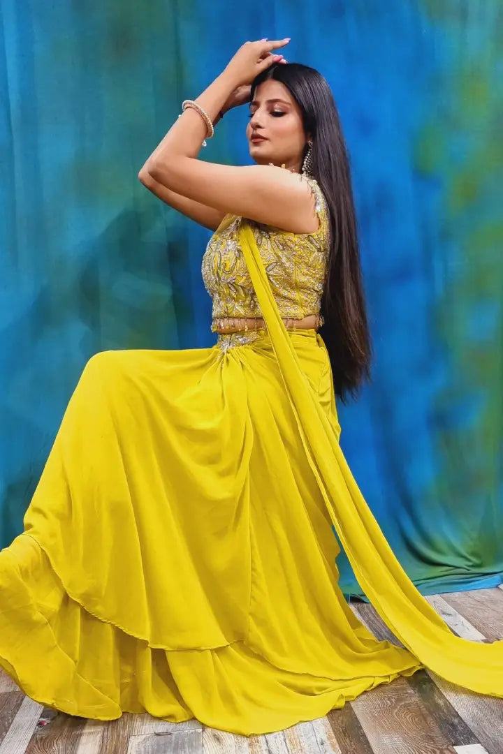 Yellow dress top sales