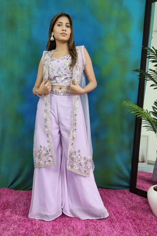 Crop Top with Shararas Spend Worth Clothing All Rights Reserved