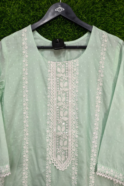 Pure Cotton Straight Pakistani suit With Dupatta