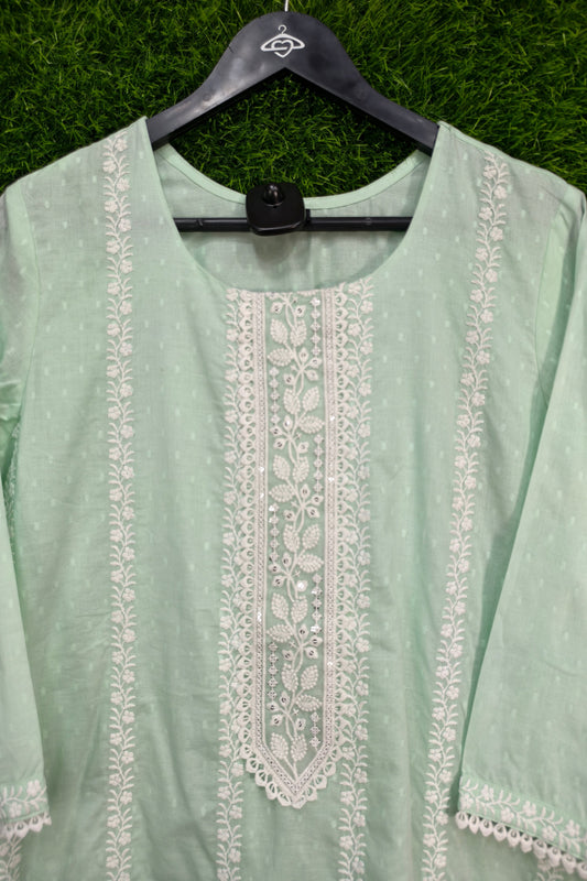 Pure Cotton Straight Pakistani suit With Dupatta