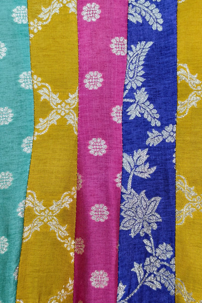 Banarasi Anarkali Multi Coloured Dress With Duppatta