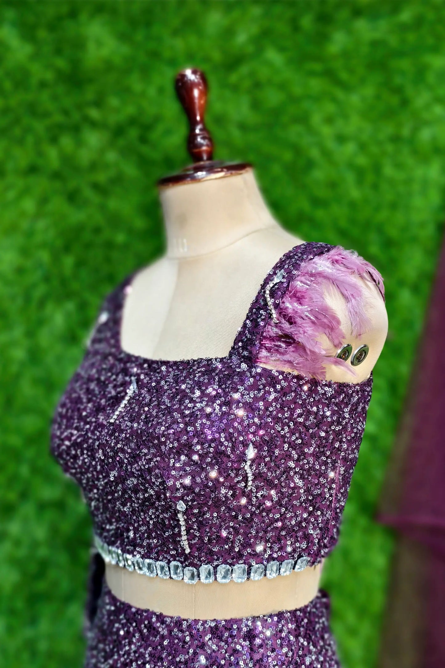 Beautiful Fishcut Dress In Full Sequence And Stone Work Embellishment