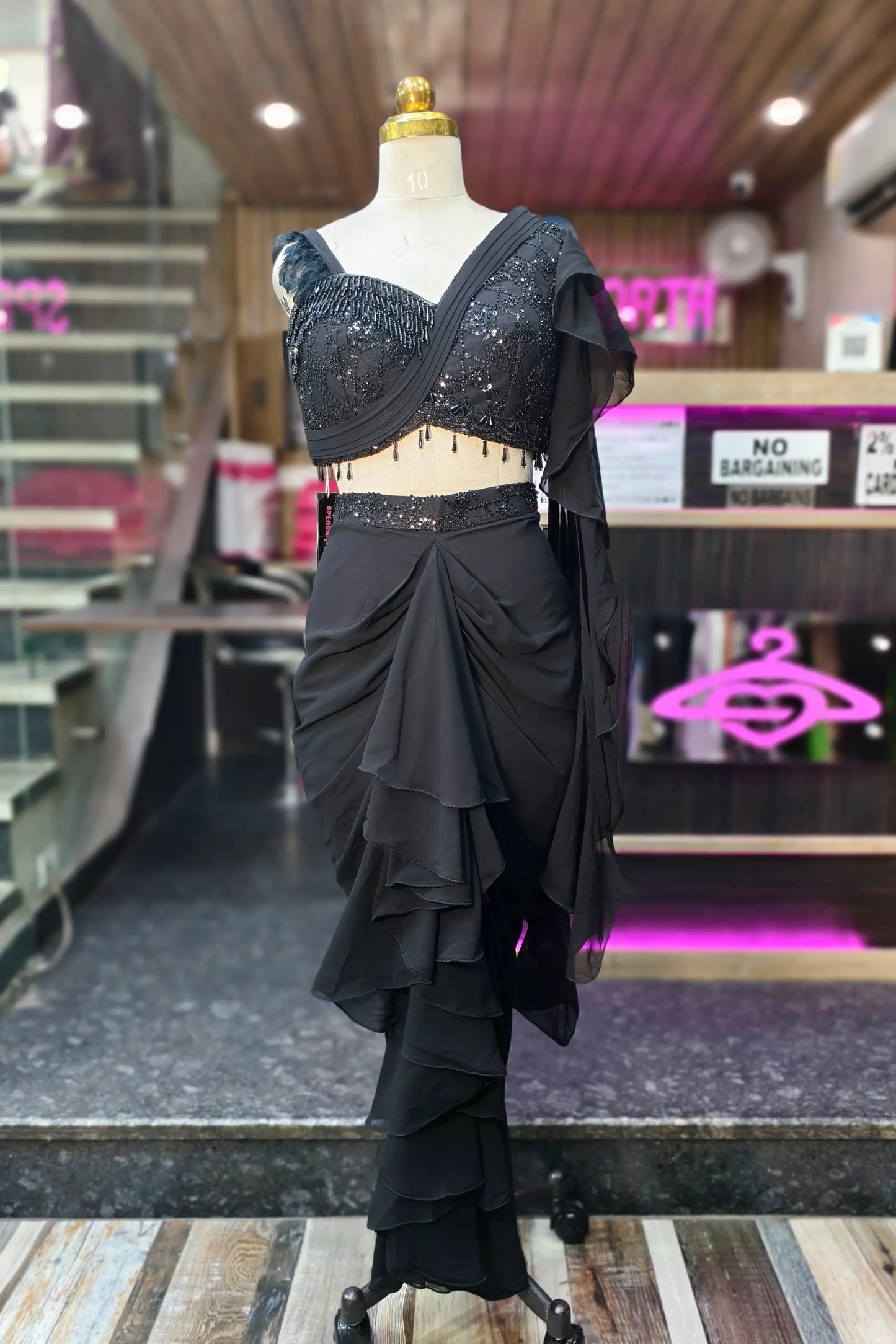 Beautiful Cowl Style Indo Western Dress