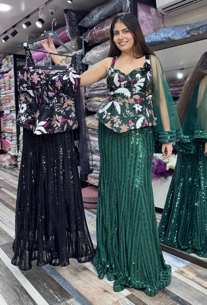 Designer Peplum Fishcut Lehenga Dress