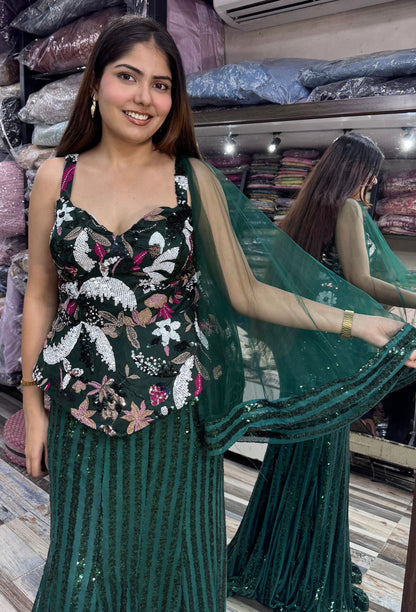 Designer Peplum Fishcut Lehenga Dress