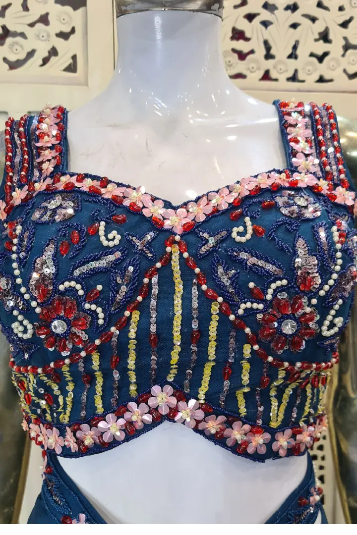 Indo western Drape Dress with Belt
