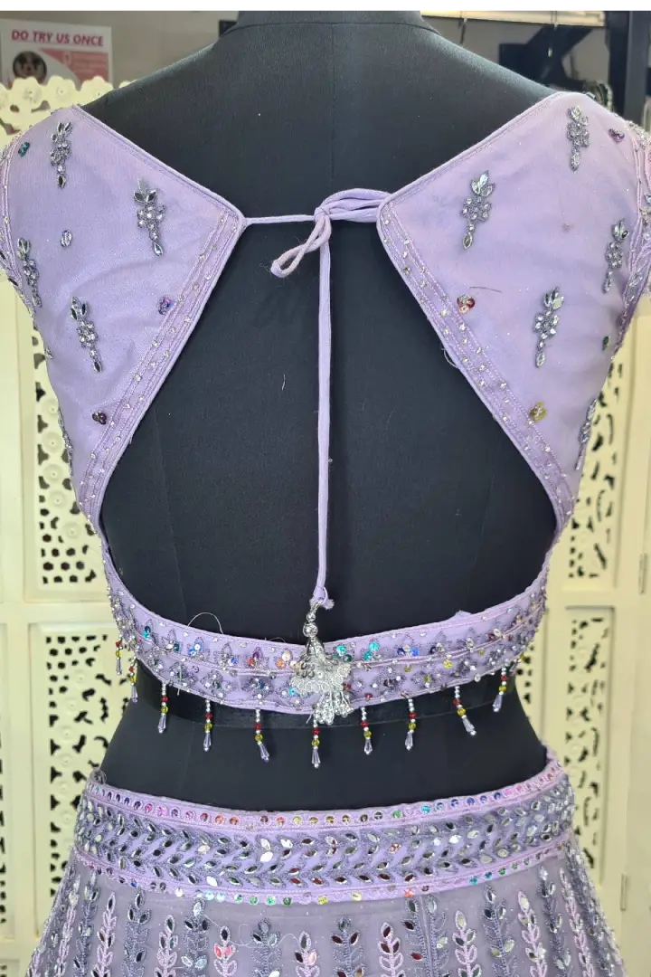 Partywear Lehenga Choli In Lavender